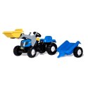 Rolly Toys rollyKid-X New Holland rollyKid Traktor z łyżką i przyczepką Niebieski Rolly Toys rollyKid-X New Holland rollyKid Traktor z łyżką i przyczepką Niebieski