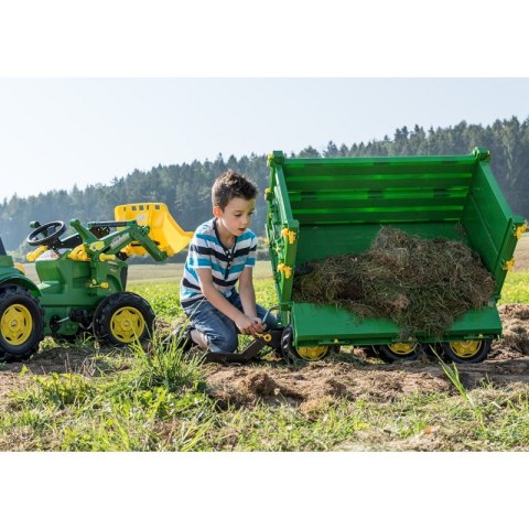 Rolly Toys rollyMulti Trailer - Przyczepa Wywrotka Rolly Multi John Deere 3 osiowa Rolly Toys rollyMulti Trailer - Przyczepa Wywrotka Rolly Multi John Deere 3 osiowa