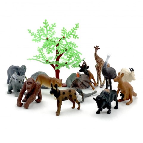 WOOPIE Zestaw Figurki Dzikie Zwierzęta 15 szt. - wersja 1 WOOPIE Zestaw Figurki Dzikie Zwierzęta 15 szt. - wersja 1