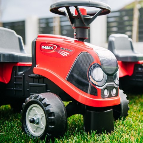 FALK Jeździk Traktorek Baby Case IH Ride-On Czerwony z Przyczepką + akc. od 12 miesięcy FALK Jeździk Traktorek Baby Case IH Ride-On Czerwony z Przyczepką + akc. od 12 miesięcy