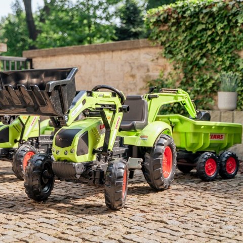 FALK Traktor CLAAS AVEC Zielony na Pedały z Przyczepką od 3 Lat FALK Traktor CLAAS AVEC Zielony na Pedały z Przyczepką od 3 Lat