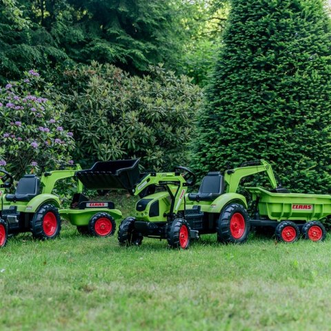 FALK Traktor CLAAS AVEC Zielony na Pedały z Przyczepką od 3 Lat FALK Traktor CLAAS AVEC Zielony na Pedały z Przyczepką od 3 Lat