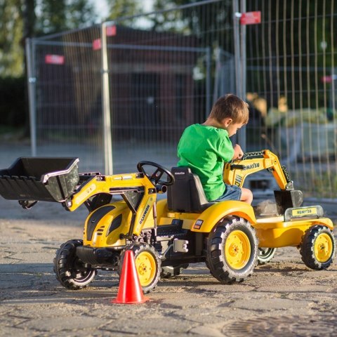 FALK Traktor KOMATSU na Pedały Koparka Łyżka Przyczepka od 2 lat FALK Traktor KOMATSU na Pedały Koparka Łyżka Przyczepka od 2 lat