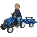 FALK Traktor na Pedały New Holland Duży z Przyczepką + Otwierana Maska od 2 lat