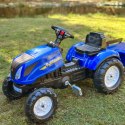 FALK Traktor na Pedały New Holland Duży z Przyczepką + Otwierana Maska od 2 lat