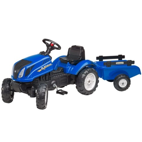 FALK Traktor na Pedały New Holland Duży z Przyczepką + Otwierana Maska od 2 lat FALK Traktor na Pedały New Holland Duży z Przyczepką + Otwierana Maska od 2 lat