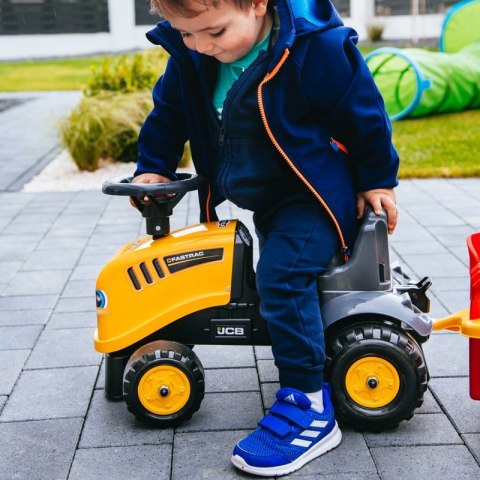 FALK Traktorek JCB Pomarańćzowy z Przyczepką od 1 roku FALK Traktorek JCB Pomarańćzowy z Przyczepką od 1 roku