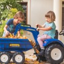 FALK Traktorek New Holland na Pedały Niebieski z Przyczepką od 3 Lat FALK Traktorek New Holland na Pedały Niebieski z Przyczepką od 3 Lat