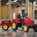 FALK Traktorek Red Supercharger na Pedały z Przyczepką Otwierany od 3 Lat FALK Traktorek Red Supercharger na Pedały z Przyczepką Otwierany od 3 Lat