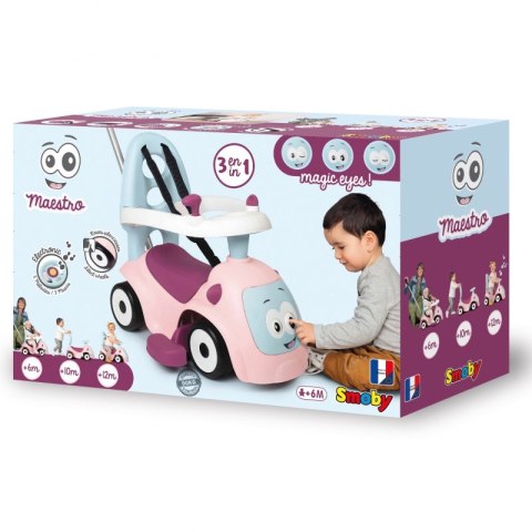 SMOBY Jeździk Maestro 3w1 Różowy SMOBY Jeździk Maestro 3w1 Różowy