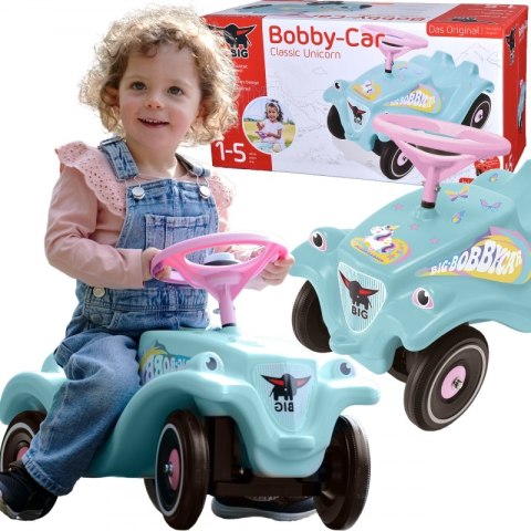 BIG Jeździk Bobby Car Classic z Klaksonem Jednorożec BIG Jeździk Bobby Car Classic z Klaksonem Jednorożec
