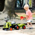 FALK Jeździk Claas 470 Arion Zielony z Przyczepką + Zestaw do piasku FALK Jeździk Claas 470 Arion Zielony z Przyczepką + Zestaw do piasku