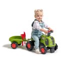FALK Jeździk Claas 470 Arion Zielony z Przyczepką + Zestaw do piasku FALK Jeździk Claas 470 Arion Zielony z Przyczepką + Zestaw do piasku