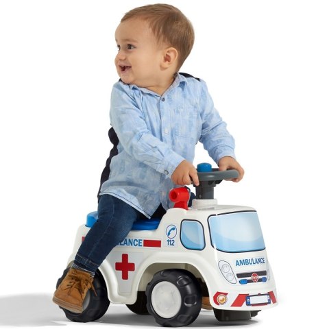 FALK Jeździk Samochód Ambulans z Klaksonem od 1 roku FALK Jeździk Samochód Ambulans z Klaksonem od 1 roku