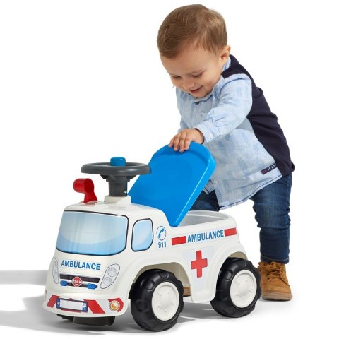 FALK Jeździk Samochód Ambulans z Klaksonem od 1 roku FALK Jeździk Samochód Ambulans z Klaksonem od 1 roku