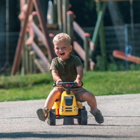 FALK Traktorek Baby Komatsu Żółty z Przyczepką + akc. od 1 roku FALK Traktorek Baby Komatsu Żółty z Przyczepką + akc. od 1 roku