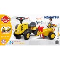 FALK Traktorek Baby Komatsu Żółty z Przyczepką + akc. od 1 roku FALK Traktorek Baby Komatsu Żółty z Przyczepką + akc. od 1 roku