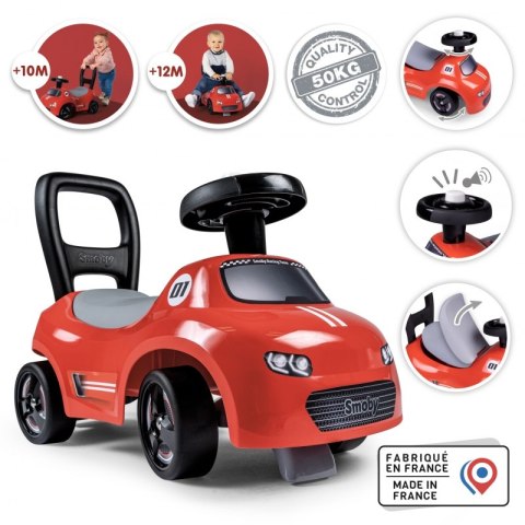 Smoby Czerwony Jeździk z klaksonem Ride-On Smoby Czerwony Jeździk z klaksonem Ride-On