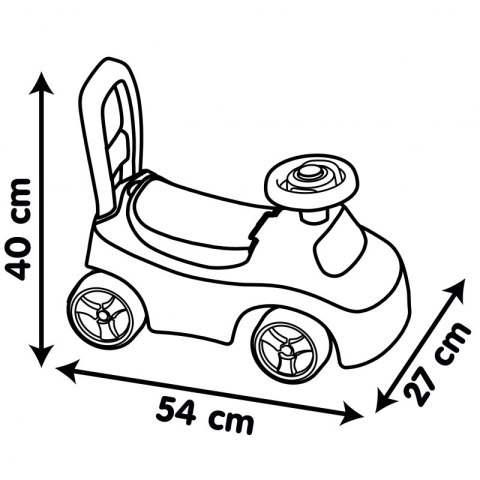 Smoby Czerwony Jeździk z klaksonem Ride-On Smoby Czerwony Jeździk z klaksonem Ride-On
