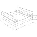 Ella Sandpit AXI wooden sandbox with benches Ella Sandpit AXI wooden sandbox with benches