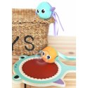 Tooky Toy Gra Zręcznościowa dla Dzieci Drewniana Paletka Rekin + 2 Rybki na Rzep do Łapania Tooky Toy Gra Zręcznościowa dla Dzieci Drewniana Paletka Rekin + 2 Rybki na Rzep do Łapania