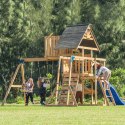 AXI Mitch play tower - Duży Plac Zabaw Drewniany Zjeżdżalnia Hustawki Ścianka Wspinaczkowa + Wieża AXI Mitch play tower - Duży Plac Zabaw Drewniany Zjeżdżalnia Hustawki Ścianka Wspinaczkowa + Wieża