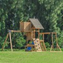 AXI Mitch play tower - Duży Plac Zabaw Drewniany Zjeżdżalnia Hustawki Ścianka Wspinaczkowa + Wieża AXI Mitch play tower - Duży Plac Zabaw Drewniany Zjeżdżalnia Hustawki Ścianka Wspinaczkowa + Wieża