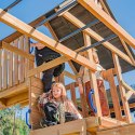 AXI Mitch play tower - Duży Plac Zabaw Drewniany Zjeżdżalnia Hustawki Ścianka Wspinaczkowa + Wieża AXI Mitch play tower - Duży Plac Zabaw Drewniany Zjeżdżalnia Hustawki Ścianka Wspinaczkowa + Wieża