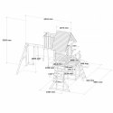 AXI Mitch play tower - Duży Plac Zabaw Drewniany Zjeżdżalnia Hustawki Ścianka Wspinaczkowa + Wieża AXI Mitch play tower - Duży Plac Zabaw Drewniany Zjeżdżalnia Hustawki Ścianka Wspinaczkowa + Wieża