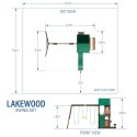 Drewniany Plac Zabaw Lakewood Huśtawki Zjeżdżalnia Domek Backyard Drewniany Plac Zabaw Lakewood Huśtawki Zjeżdżalnia Domek Backyard