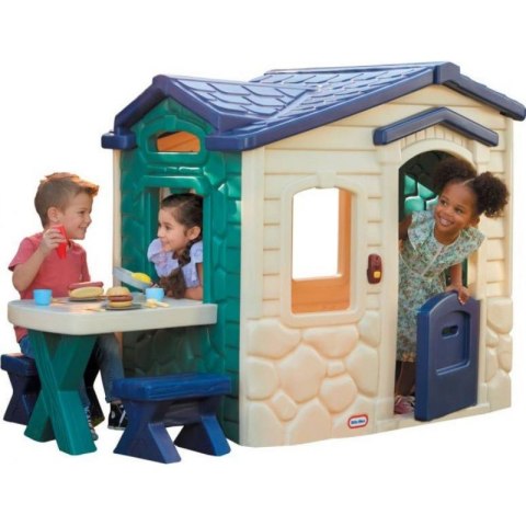 Little Tikes Domek Ogrodowy z PATIO z Magicznym Dzwonkiem Granatowo-zielony Little Tikes Domek Ogrodowy z PATIO z Magicznym Dzwonkiem Granatowo-zielony