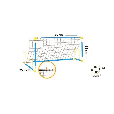 WOOPIE Bramka piłkarska z piłką i pompką Football Sport WOOPIE Bramka piłkarska z piłką i pompką Football Sport