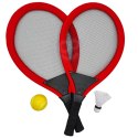 WOOPIE Duże Rakietki do Tenisa Badminton dla Dzieci Zestaw + Piłka Lotka WOOPIE Duże Rakietki do Tenisa Badminton dla Dzieci Zestaw + Piłka Lotka