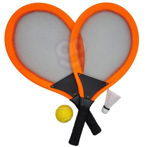 WOOPIE Duże Rakietki do Tenisa Badminton dla Dzieci Zestaw + Piłka Lotka WOOPIE Duże Rakietki do Tenisa Badminton dla Dzieci Zestaw + Piłka Lotka