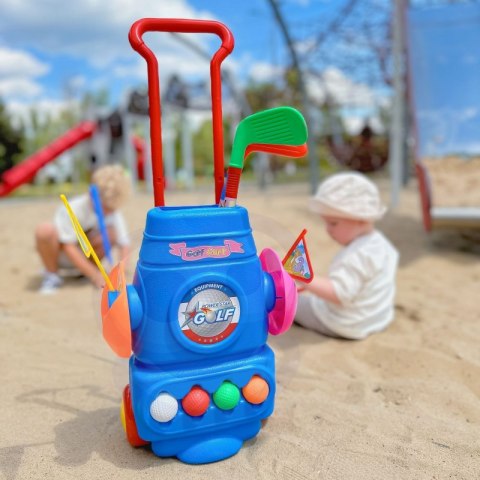 WOOPIE Zestaw do Gry w Golfa + Stojak na Akcesoria na Kółkach WOOPIE Zestaw do Gry w Golfa + Stojak na Akcesoria na Kółkach