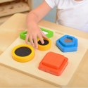 MASTERKIDZ Drewniany Sorter Kształtów Materiałów Faktury Powierzchni Montessori MASTERKIDZ Drewniany Sorter Kształtów Materiałów Faktury Powierzchni Montessori