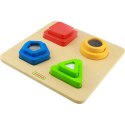 MASTERKIDZ Drewniany Sorter Kształtów Materiałów Faktury Powierzchni Montessori MASTERKIDZ Drewniany Sorter Kształtów Materiałów Faktury Powierzchni Montessori