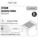 MASTERKIDZ Drewniany Stół Edukacyjny + AKCESORIA STEM WALL MASTERKIDZ Drewniany Stół Edukacyjny + AKCESORIA STEM WALL