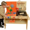 MASTERKIDZ Drewniany Warsztat XXL Montessori STEM z Narzędziami MASTERKIDZ Drewniany Warsztat XXL Montessori STEM z Narzędziami