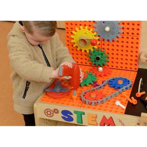 MASTERKIDZ Drewniany Warsztat XXL Montessori STEM z Narzędziami MASTERKIDZ Drewniany Warsztat XXL Montessori STEM z Narzędziami