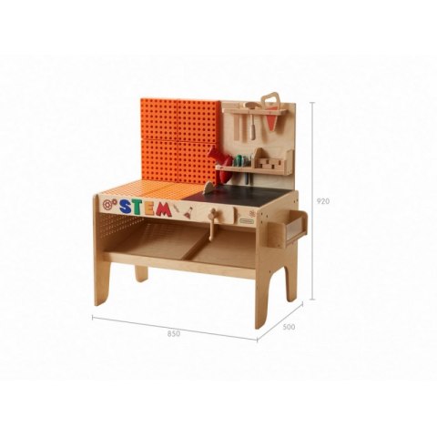 MASTERKIDZ Drewniany Warsztat XXL Montessori STEM z Narzędziami MASTERKIDZ Drewniany Warsztat XXL Montessori STEM z Narzędziami