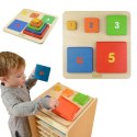 MASTERKIDZ Piramidka Drewniana Edukacyjna Liczenie Kolory Montessori MASTERKIDZ Piramidka Drewniana Edukacyjna Liczenie Kolory Montessori