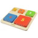 MASTERKIDZ Piramidka Drewniana Edukacyjna Liczenie Kolory Montessori MASTERKIDZ Piramidka Drewniana Edukacyjna Liczenie Kolory Montessori