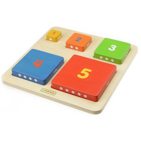 MASTERKIDZ Piramidka Drewniana Edukacyjna Liczenie Kolory Montessori MASTERKIDZ Piramidka Drewniana Edukacyjna Liczenie Kolory Montessori