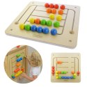 MASTERKIDZ Tablica Ścienna Edukacyjna Labirynt Koraliki Montessori MASTERKIDZ Tablica Ścienna Edukacyjna Labirynt Koraliki Montessori