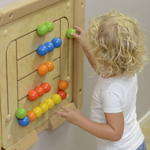 MASTERKIDZ Tablica Ścienna Edukacyjna Labirynt Koraliki Montessori MASTERKIDZ Tablica Ścienna Edukacyjna Labirynt Koraliki Montessori