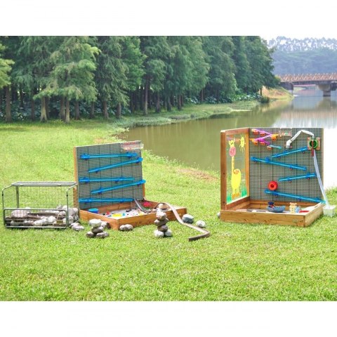 MASTERKIDZ Zestaw XXL STEM WALL 2w1 Tablica Kreatywna z Piaskownicą MASTERKIDZ Zestaw XXL STEM WALL 2w1 Tablica Kreatywna z Piaskownicą