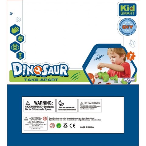 WOOPIE Dinozaur Do Skręcania Zestaw Konstrukcyjny + Śruborkęt WOOPIE Dinozaur Do Skręcania Zestaw Konstrukcyjny + Śruborkęt