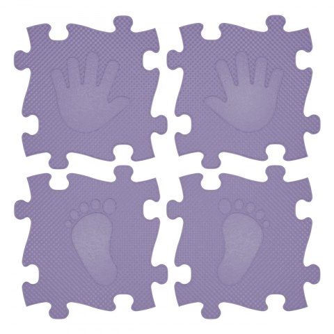 WOOPIE Mata Sensoryczna Ortopedyczna Puzzle Ręce i Nogi 16 el. - Kolor Fioletowy WOOPIE Mata Sensoryczna Ortopedyczna Puzzle Ręce i Nogi 16 el. - Kolor Fioletowy