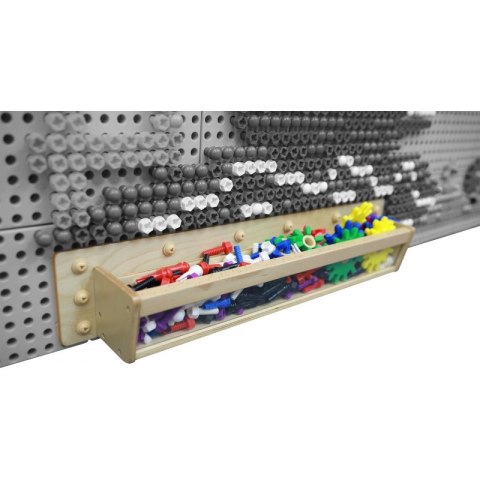 MASTERKIDZ Drewniany Pojemniczek Przezroczysta Ścianka 80 cm do Tablic Naukowo-Kreatywnych STEM MASTERKIDZ Drewniany Pojemniczek Przezroczysta Ścianka 80 cm do Tablic Naukowo-Kreatywnych STEM